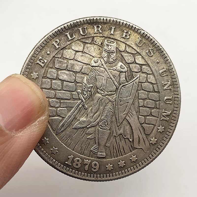 1879 Скитници Монета Антички Бакар Стариот Сребрен Медал Колекција Врежана Монета Бакар Сребрена Монета Комеморативна Монета