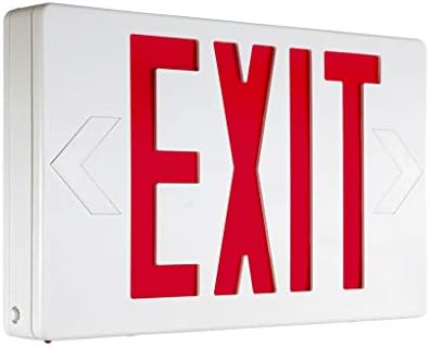 Luxguild Затворен Термопластични LED Излез Знак Серија: EETP Со Црвена Буква Боја И Бело Домување Боја