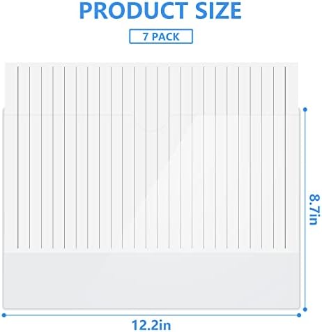 8.5 х 11 Кора &засилувач; Стап Буква Големина Џеб, Кристално Јасно 8.5 х 11 Лепило Ѕид Џебови-7 Пакет