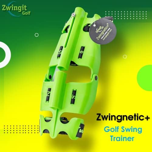 Zwingit Golf ZwingNetic+ Golf Swing Trainer/Помош за обука го подобрува преземањето, времето, транзицијата и позицијата на влијанието кај возрасните