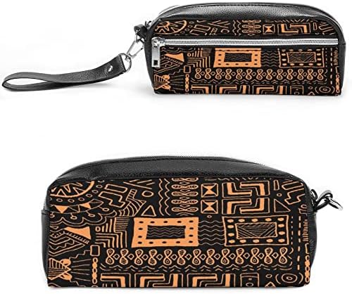 Ацтек племенска уметност естетска торбичка со молив, трајно слатко пенкало, мала козметичка кеса, торбичка за монети со голем капацитет