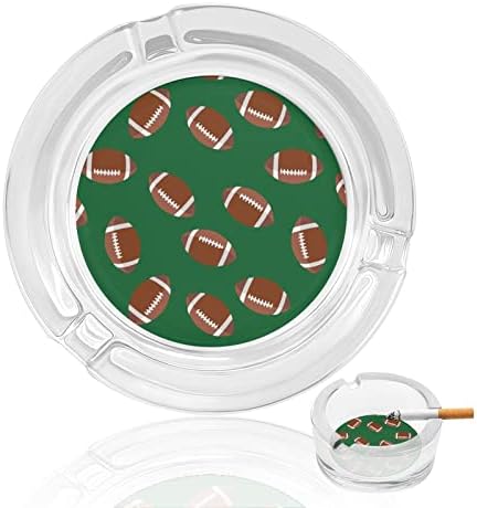 Американски фудбалски шема стакло од пепелници за цигари ветроупорен ѓубре може да печати фенси фиоки за пепел за домашна канцеларија во хотел за внатрешни работи