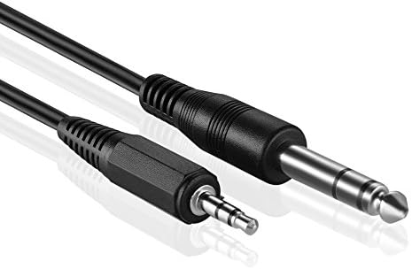 TNP 6,35мм 1/4 до 3,5 mm 1/8 Адаптер за кабел - машки до машки TRS стерео аудио приклучок за приклучок за приклучок дво -насочен