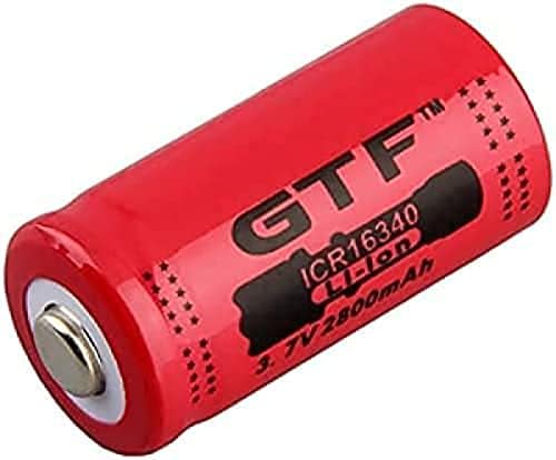 ХУИН Батерии На Полнење 16340 Батерија 3.7 V 2800Mah 16340 Cr123A Батерии На Полнење 3.7 V Cr123 ЗА LED Фенерче 2pcs