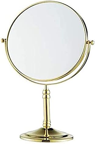 Козметичко Огледало Огледало За Суета За Шминка, Десктоп Двострано Огледало ЗА Убавина 3x Зголемување Козметичко Огледало 360° Вртливо Огледало За Бања Преносливо М