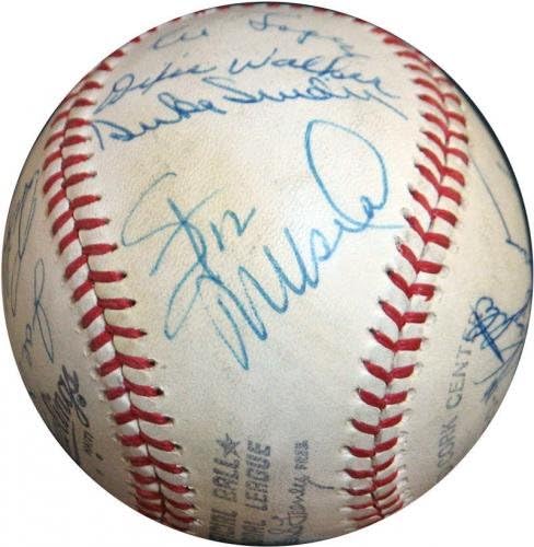 Фреди Линдстром Стен Музички сала на славните повеќе потпишани бејзбол ПСА ДНК Коа - Автограмски бејзбол