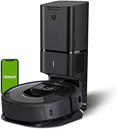 iRobot Roomba i7+ Робот Вакуум Со Автоматско Отстранување Нечистотија - Се Празни до 60 дена, Wi-Fi Поврзан, Паметно Мапирање, Работи Со Алекса, Идеален За Влакна Од Домашни Мил
