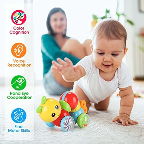 Аинои Бебе Играчки 6 до 12-18 Месеци Притисни &засилувач; Повлечете Индексирање Дете Новороденче Играчки за 1 2 3 години Момчиња