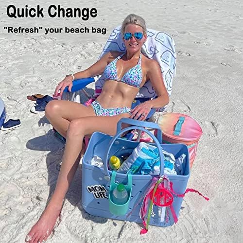 Замена за замена 4 парчиња за рачки за торби со плажа додатоци големи неопренови точки вреќи ленти Стандардна и преголема торба за гумен базен