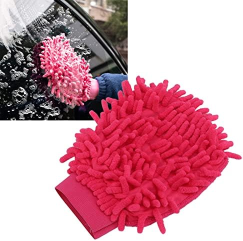 Микрофибер ракавица за миење на микрофибер, розово миење автомобили за миење на автомобили бесплатно за мебел за моторцикл