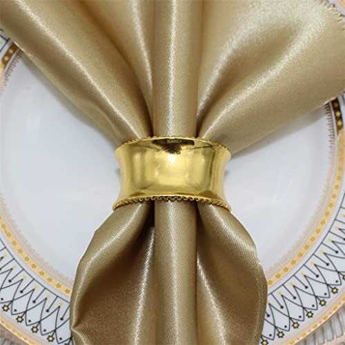 Држач за метални салфетки SDFGH прстени за салфетка за салфетка за свадбени вечера за свадби приеми за семејна декорација