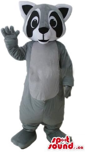 Spotsound Raccoon Cartoon Carticon Character Animal Mascot Maskot нас костум фенси фустан