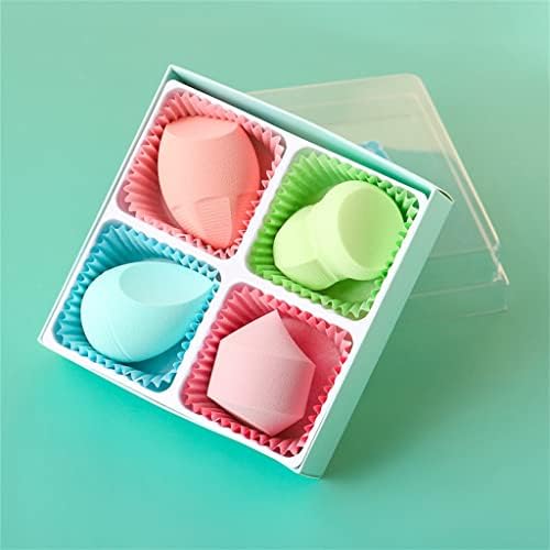 GPPZM шминка за мешање сунѓер за шминка за шминка со јајце со кутија за складирање на кутија за убавина за убавина во прав руменило
