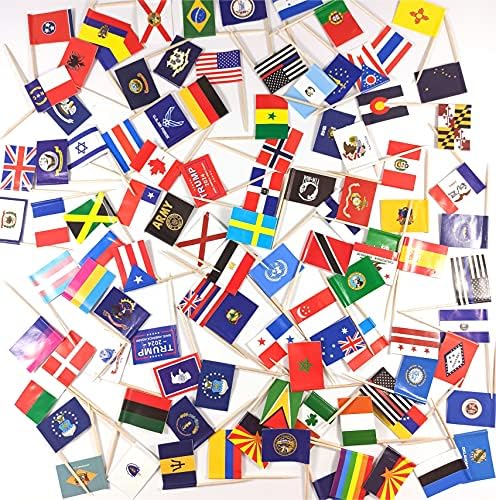 ЈБЦД Данска Чепкалка За Заби Знаме Дански Мини Мали Кекси Топер Знамиња