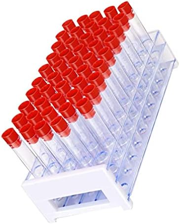 ЗАПИОН 51 парчиња Проѕирна Пластична Епрувета Држач За Решетка За Епрувета За Научни Експерименти Училишни Лабораториски Материјали