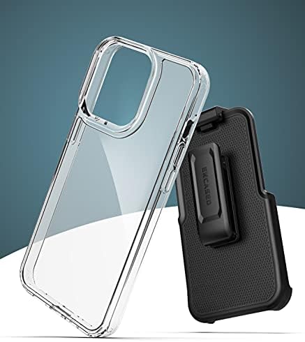 Објавен случај на појас дизајниран за iPhone 13 Pro Clear Back Case со CLIP Transparent Phone Case со футрола
