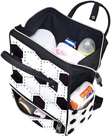 Фудбалски фудбалски торба за пелена ранец бебе бебето, менување торби со повеќе функции, торба за патување со голем капацитет