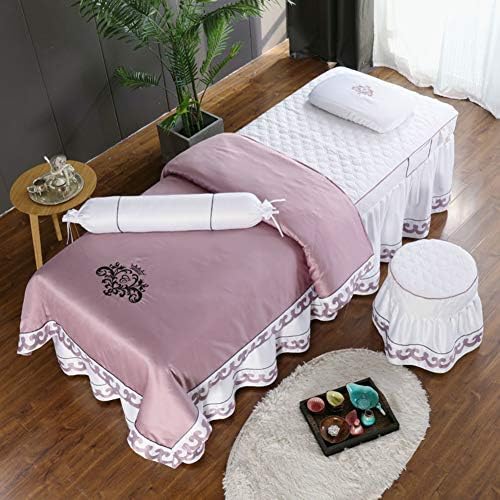 Сетови за маса за масажа со чиста боја, заширање на корејски мек спа за убавина за кревет со ватенка за дишење салон за масажа