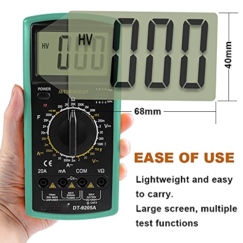 Quul Professional Auto Tester Multimeter Color Screen Ultrathin Интелигентен напон мерач