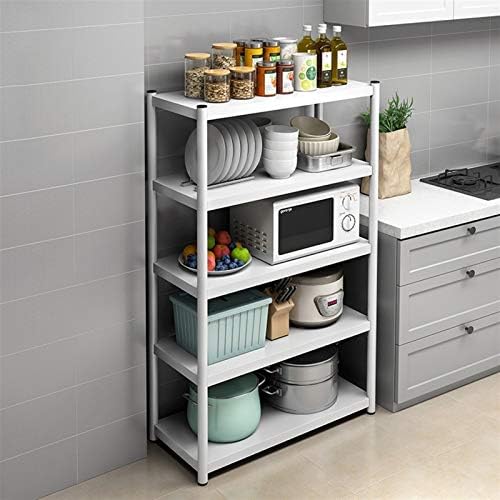Кујна за складирање на кујната кујнска полица за подот со повеќе слојни микробранови печки за складирање на полица за складирање