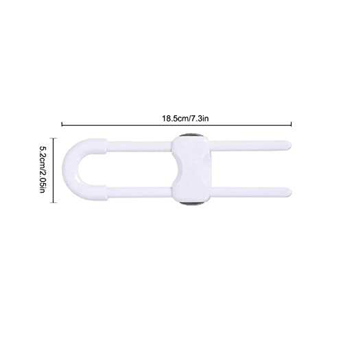 Безбедност на децата Брави На Кабинетот Во Форма На Буквата У-Прилагодливи-Лесна Инсталација-Се Користат За Кујна, Порти За Бебиња, Шкафови, Рачки на Вратите итн