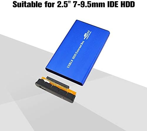 HUIOP USB2. 0 ЗА Ide Случај На Хард Диск 2.5 IDE Hdd Комплет Пренослив Хард Диск Кутија Алуминиумска Легура HDD Комплет Црвено
