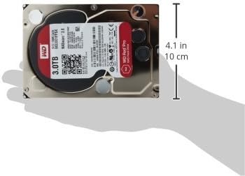 WD Red Pro 3TB NAS хард диск - 7200 вртежи во минута SATA 6 GB/S 64MB кеш 3,5 инчи - WD3001FFSX