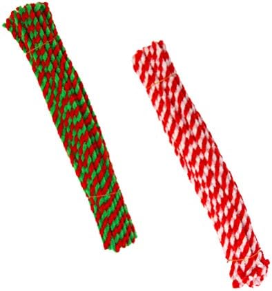 Абоофан 100 парчиња Божиќни цевки за чистење на цевки Фестивал на празници Ченил стебла занаети Ченил стапчиња за DIY уметнички