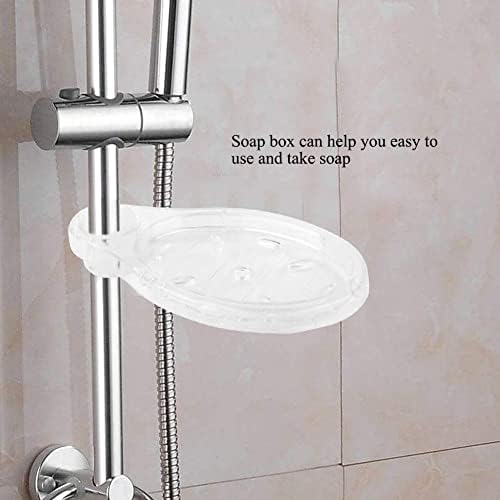 2 парчиња сапун за сапун за шипка за туширање, клип на држачот за сапун за бања, чиста јасен туш, држач за сапун за туширање, шифра за сапуни