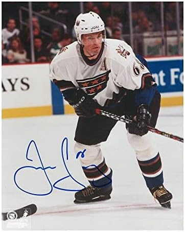Целта на Јаромир Јаг го потпиша Вашингтон Капитал 8 x 10 Фотографија - 70150 - Автограмирани фотографии од НХЛ