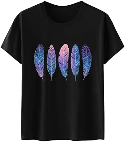 Womenенски кошули компресија женски летни маички врвови на кратки ракави графички обични маички со долги ракави маички за маички за
