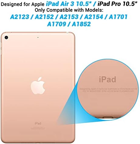 Ipad Air3 10.5 2019 / iPad Pro 10.5 2017 Случај, Asgens Транспарентен Тенок Силиконски Случај Флексибилен Мек Tpu Шок-Отпорен