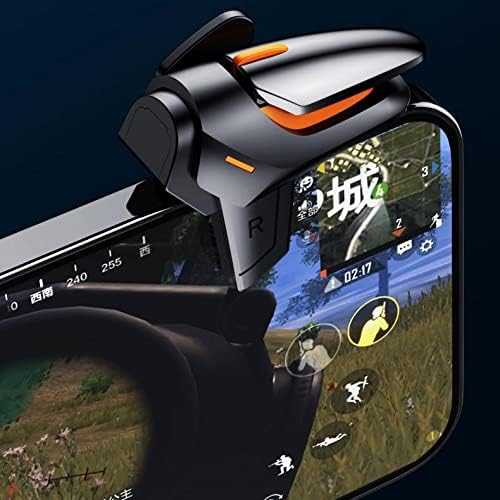 Опрема за игри Boxwave Gaming компатибилен со Yezz Endy 4E7 - Ectioncreen Ecturetrigger Auto, активирање на копчињата AutoFire Gaming Mobile FPS за Yezz andy 4e7 - jet Black
