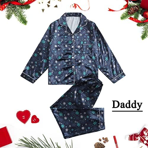 Појавување на семејни пижами Божиќни комплети, Божиќ со долг ракав Грда печата, панталони удобни кошмар пред Божиќните пижами