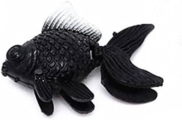 У-М Пулабо Практичен дизајн и траен рибник Вештачки пластични пластични пластични слатки риби Аквариум украси Орнаменти Црно удобно и еколошки,