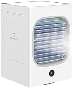 Преносен ладилник мини климатик вентилатор за соба за ладење на домот за ладење на воздухот за десктоп полнач за климатизација вентилатор-бело