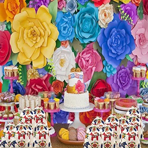 Мексиканска Фиеста Магаре Пинати Роденденски Подарок Торби За Лекување Торба За Подароци Со Врвки Синко Де Мајо Ја Фаворизира Торбата За Добрите За Свадбена Роден