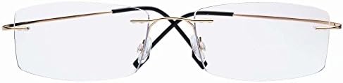 Очила за читање на титаниум без бесконечно + 2,25 сила лесни модни читатели на очила за очила