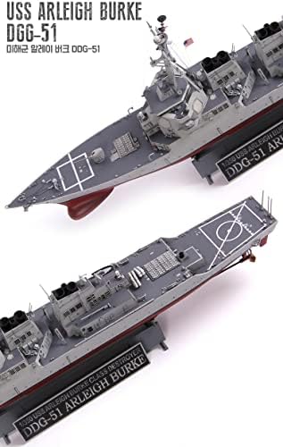 Академија пластичен модел 1/350 скала USS Arleigh Burke DDG-51 Комплет за воен брод 14406 морнарица