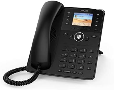 SNOM D735 SIP VoIP 2.7 POE Телефон со USB WiFi стап за поддршка црно