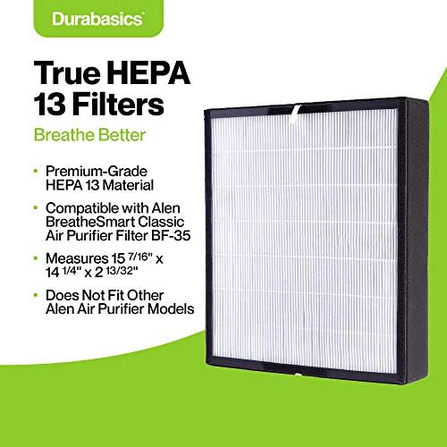 Durabasics HEPA Filter for Alen Air Purifier Filter Classic, BF35 & Breathe Smart Filter - Durabasics BF35 VOC филтер одговара