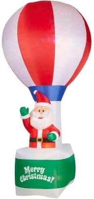 Домашни акценти празник 2 метри. H Проекција Калеидоскоп надувување на надувување на отворено Божиќ во декор на балон со топол воздух