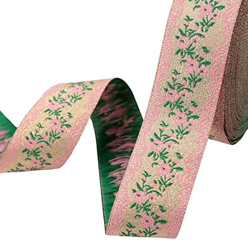 Edongcai jacquard лента извезена лента цветна шема лента за украсување занаетчиски додатоци DIY чипка ткаенина.