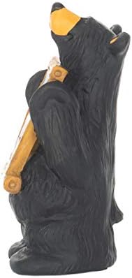 Демдако бесплатна мечка прегратка црна мечка 4,5 x 2,5 скулптура со рачна смола