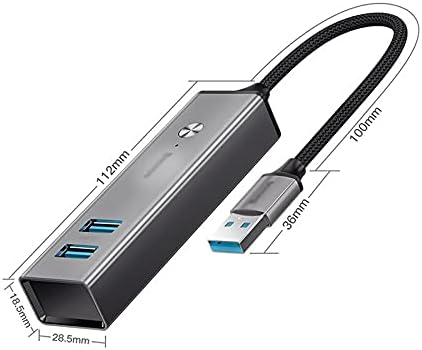 CHYSP USB 3.0 Type C Hub Splitter ， Мулти-интерфејс Универзален USB Splitter еден до четири адаптер 3.0 Extender со голема брзина на типот-C