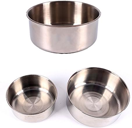 Nple-Puppy не'рѓосувачки челик кафез кафез со кокошка чаша за прицврстување за прицврстувач за кучиња за кучиња за птици