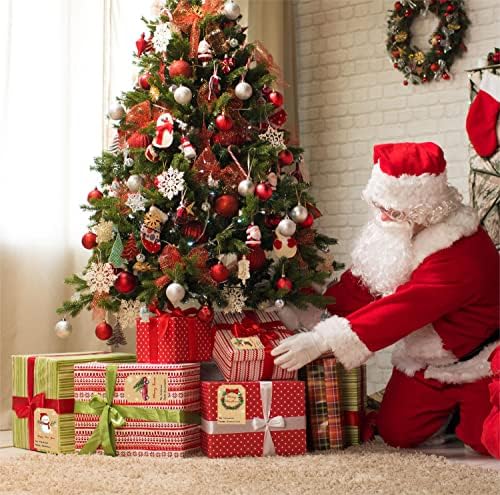 505 парчиња Божиќни Ознаки За Подароци Налепници Етикети Од Ознаки За Подароци На Дедо Мраз - Самолепливи Ознаки За Имиња За Божиќни Подароци, Празнични Божиќни Озна