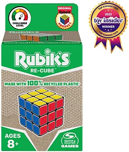 Повторно коцка на Рубик, оригиналната 3x3 коцка направена со рециклирана пластична 3D загатка фиџет коцка игра за олеснување