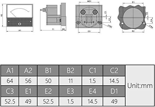 HeyiarBeit AC 0-15A Аналоген тековен панел 85L1 засилувач Мерач на мерач 2,5 точност за тестер за мерење на автоматско коло 1 парчиња