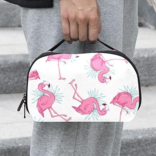 Розова Фламинго Тоалетна Торба За Жени, Водоотпорен Организатор На Кожни Тоалети, Торба За Шминка За Патни Козметички Торби За Додатоци За